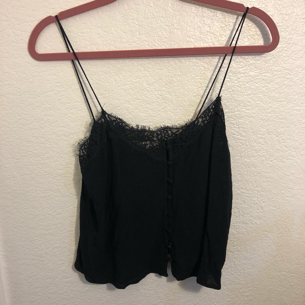 Black crop top